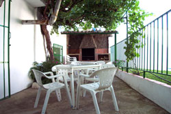 Patio con barbacoa